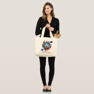 "Iconic Designs for Every Industry" Large Tote Bag