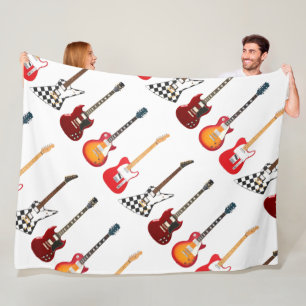 ICONIC ELECTRIC GUITARS  FLEECE BLANKET