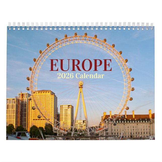 Iconic Europe 2026 Calendar (Cover)