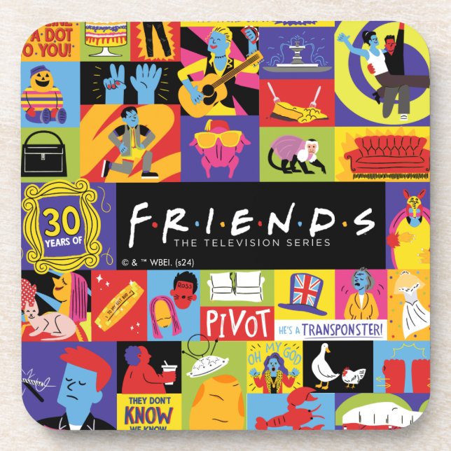 Iconic FRIENDS™ Pattern Coaster (Front)