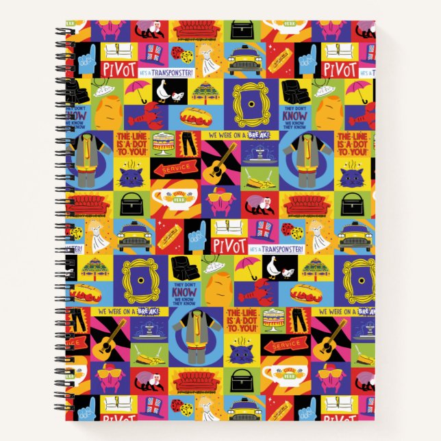 Iconic FRIENDS™ Pattern Notebook (Front)
