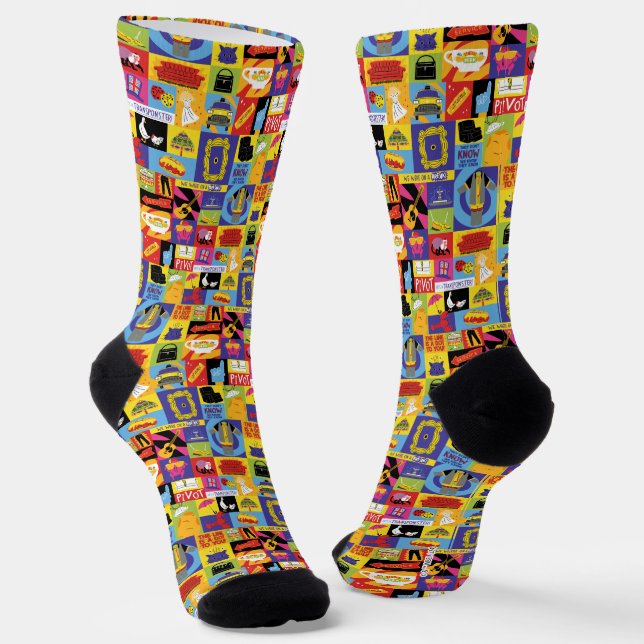 Iconic FRIENDS™ Pattern Socks (Angled)
