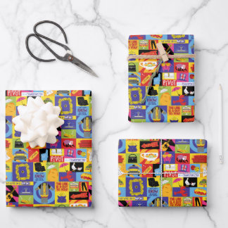 Iconic FRIENDS™ Pattern Wrapping Paper Sheet
