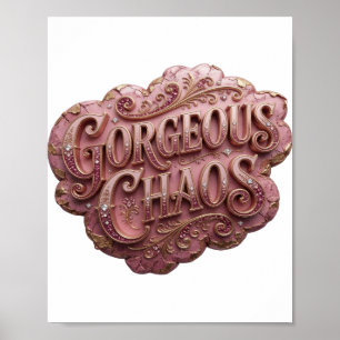 Iconic Gold GORGEOUS CHAOS v2 Poster