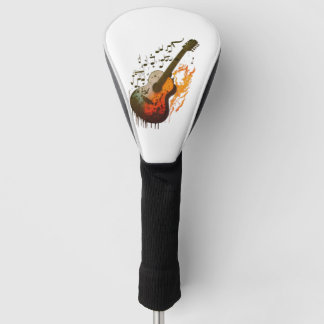 iconic guitar design golf head cover