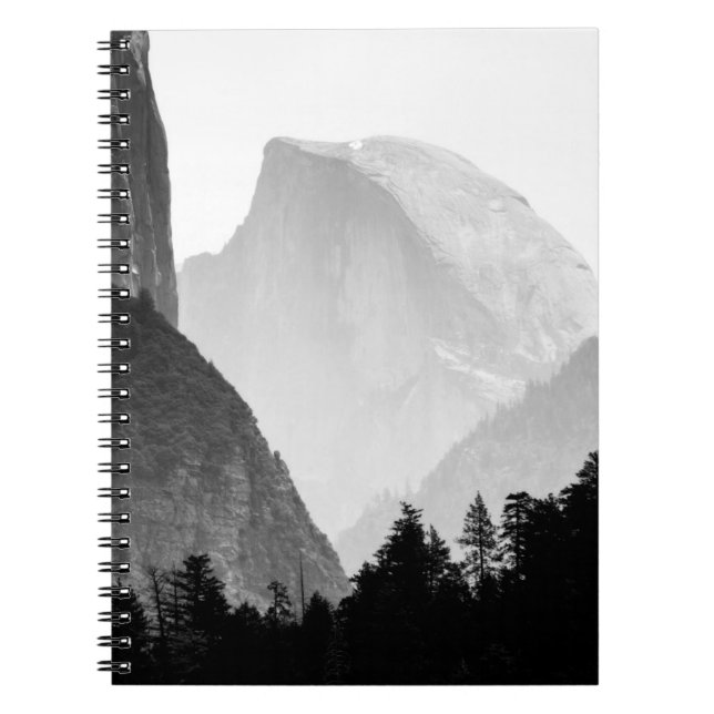 Iconic Half Dome Rock Face | Yosemite Valley Notebook (Front)