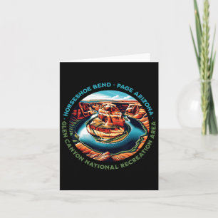 Iconic Horseshoe Bend Hiking Glen Canyon Page Ariz Card
