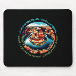 Iconic Horseshoe Bend Hiking Glen Canyon Page Ariz Mouse Pad