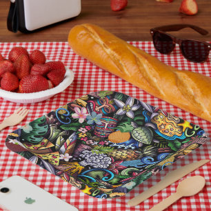 Iconic Images of Hawaii Paper Plates
