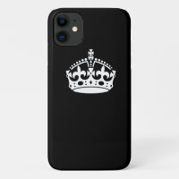Iconic Keep Calm Crown on Black