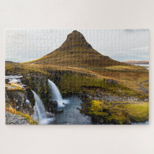 Iconic Kirkjufell Mountain in Iceland Jigsaw Puzzle