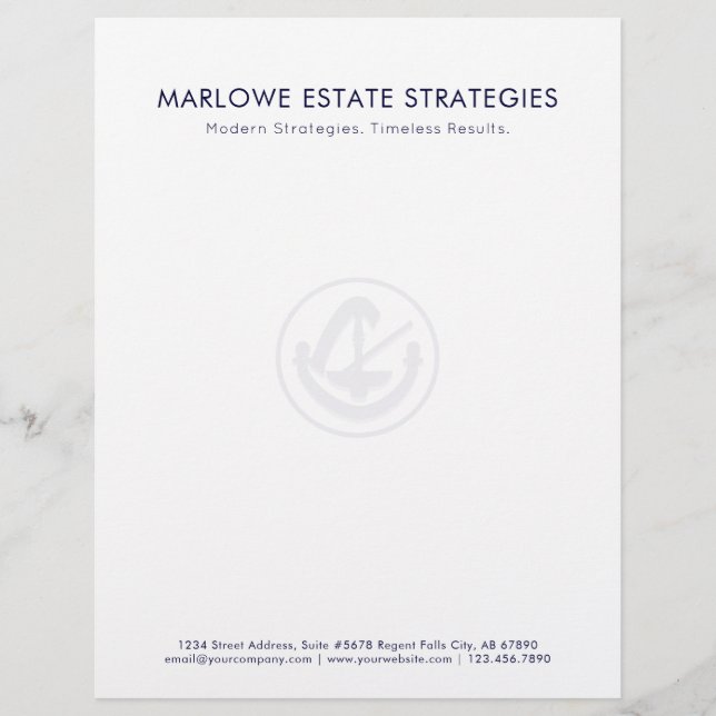 Iconic Legal Business Letterhead (Front)