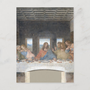 Iconic Leonardo da Vinci The Last Supper Postcard