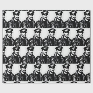 Iconic LGBTQ Gay Leather Daddy Wrapping Paper