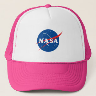 Iconic NASA Baseball Hat (White/Celestial Pink)