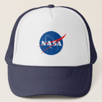 Iconic NASA Baseball Hat (White/Night Sky Blue)