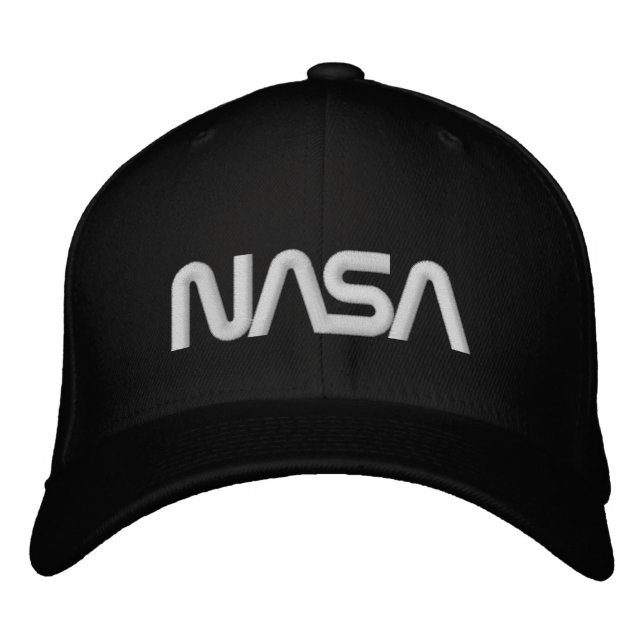 Iconic NASA Circa Eclipse Black Wool Embroidered Hat (Front)