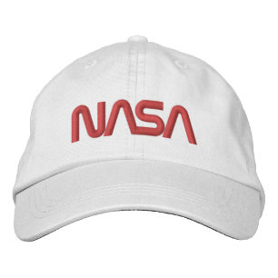 Iconic NASA Circa Rocket White Cotton Embroidered Hat