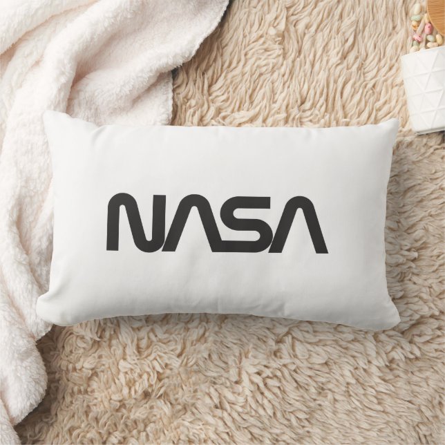 Iconic NASA Circa Rocket White Grade A Cotton Lumbar Cushion (Blanket)