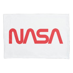 Iconic NASA Circa Rocket White Standard Pillowcase