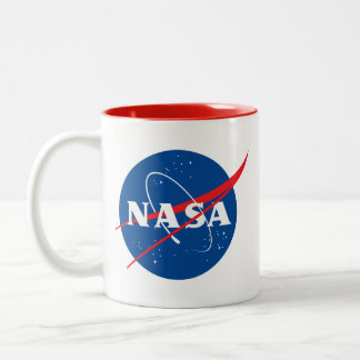 Iconic NASA Comet Red Trim Ceramic Mug