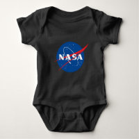 Iconic NASA Cotton Baby Bodysuit (Eclipse Black)