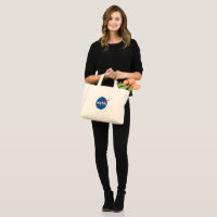 Iconic NASA Cotton Handbag Tote (Pluto Cream)