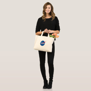 Iconic NASA Cotton Handbag Tote (Pluto Cream)