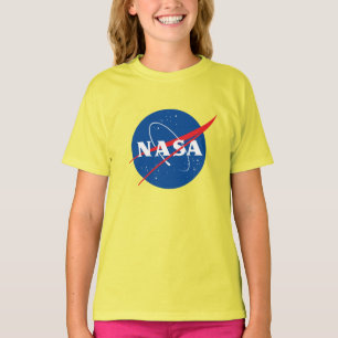 Iconic NASA Girls’ Cotton T-Shirt (Sun Yellow)