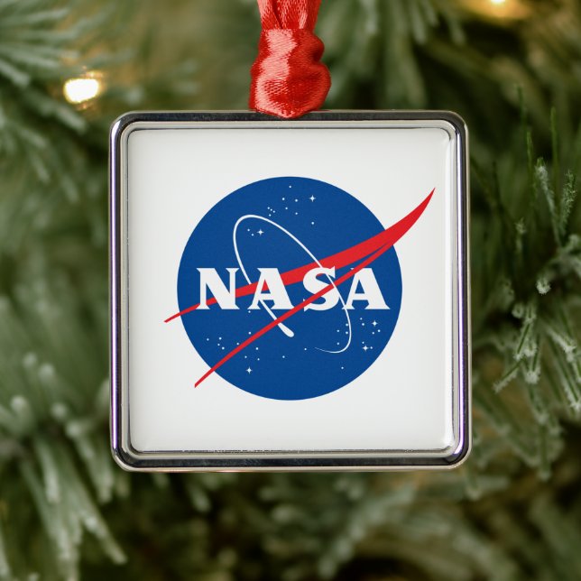 Iconic NASA Holiday Ornament (Square) (Tree)