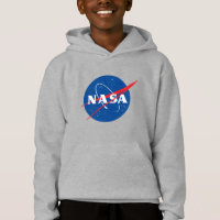 Iconic NASA Kids’ Moon Grey Hoodie (XS–XL)