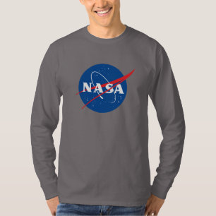 Iconic NASA Long Sleeve T-Shirt (Dark Side Grey)