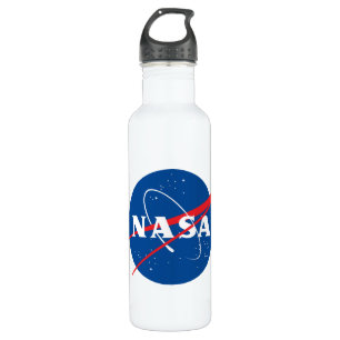 Iconic NASA Rocket White 24 oz 710 Ml Water Bottle