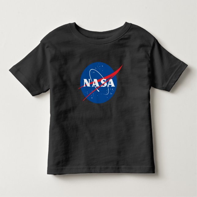 Iconic NASA Toddler T-Shirt (Eclipse Black) (Front)