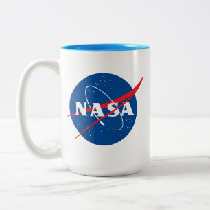 Iconic NASA Uranus Blue Trim Ceramic Bistro Mug