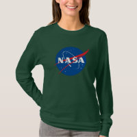 Iconic NASA Women’s L/S T-Shirt (Aurora Green)