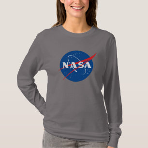 Iconic NASA Women’s L/S T-Shirt (Dark Side Grey)