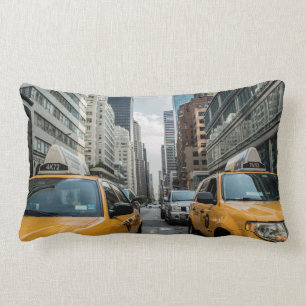 Iconic New York City Yellow Taxi Cabs Lumbar Cushion
