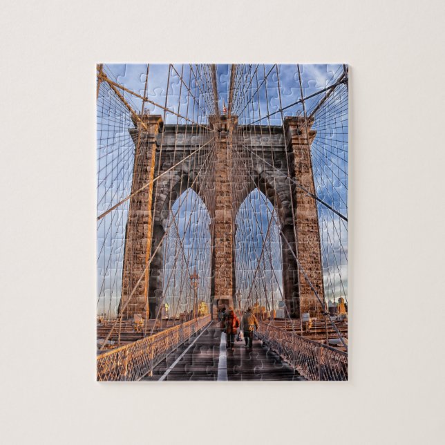 Iconic New York Landmark Brooklyn Bridge Jigsaw Puzzle (Vertical)