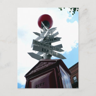 Iconic North End Signpost Postcard