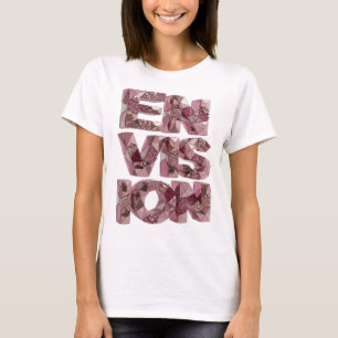 Iconic Pink ENVISION Modern Design T-Shirt
