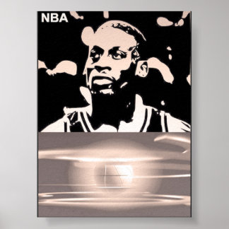 iconic player silhouette  poster