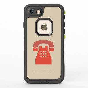 Iconic Red Retro Phone on any Colour