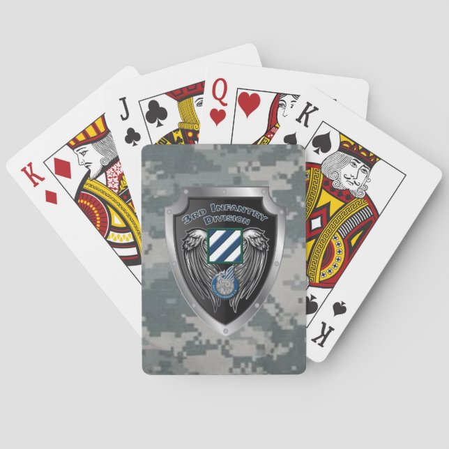 Iconic “Rock of the Marne” 3rd Infantry Division Playing Cards (Back)