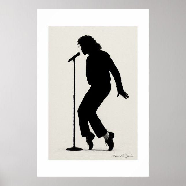 Iconic Stage Silhouette Performance Art Print (Front)