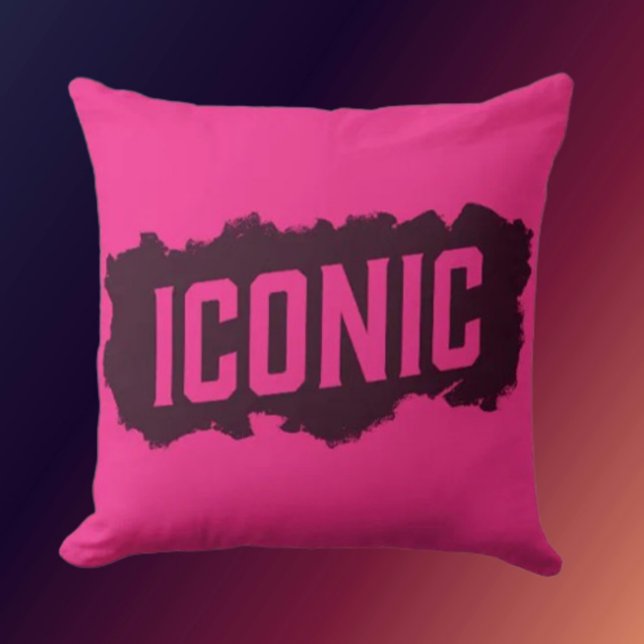 ICONIC Statement Throw Pillow (Creator Uploaded)