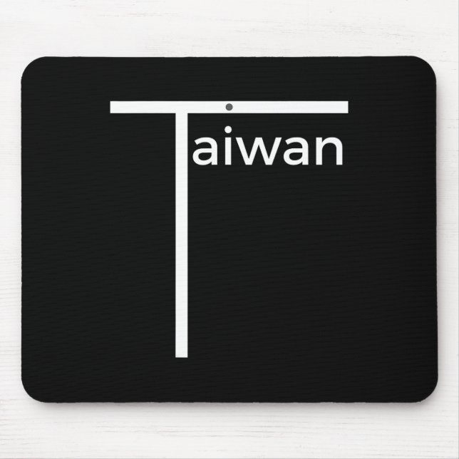 Iconic Taiwan Badminton Team Inspired Funny Flag D Mouse Pad (Front)