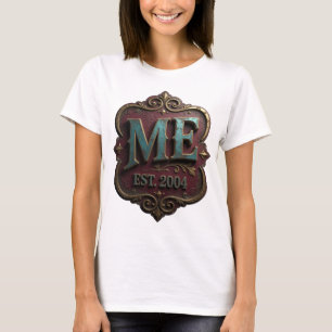 Iconic Teal ME EST 2004 Design T-Shirt