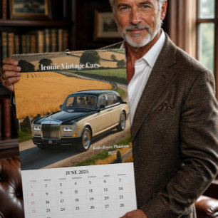 Iconic Vintage Cars Calendar