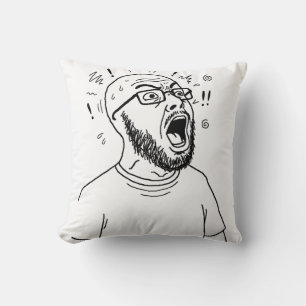 Iconic Wojak Two  Sided Meme Cushion